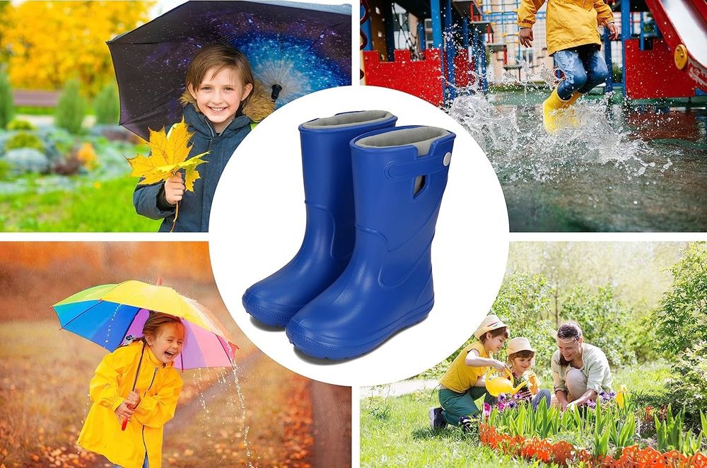 Детски barefoot гумени ботуши, плюс чорап - 36/37