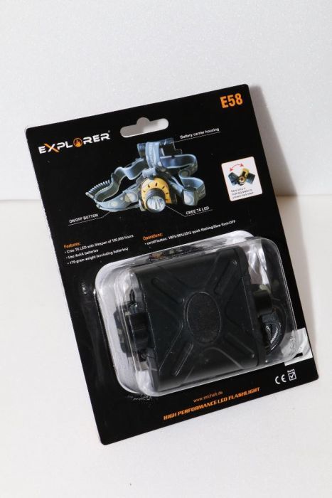 челник и фенер EXPLORER E58, 2 модела, Германия