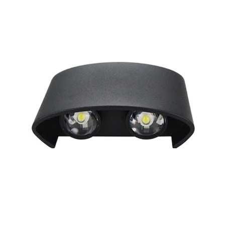 Aplica led 4W perete,Negru , Exterior Lumina Rece sau calda IP65