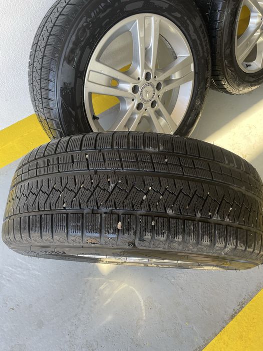 Jante originale 255/55/18 mercedes ml 350 ,cauciucuri stare f buna m+s