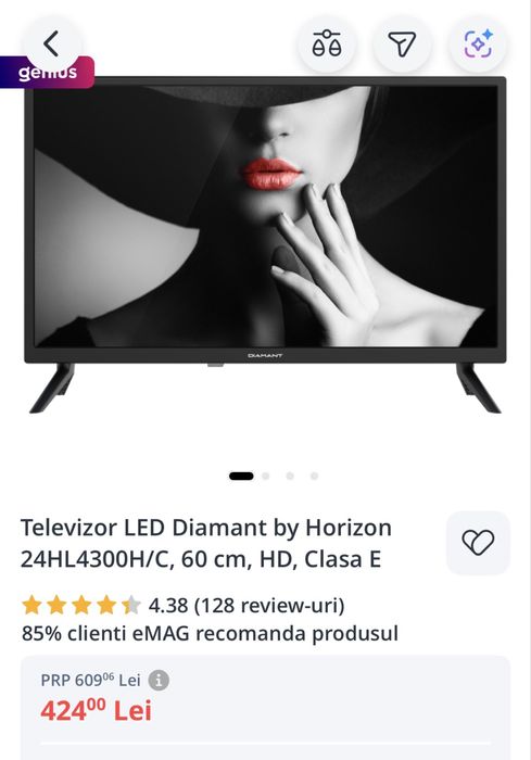 TV Led HD Diamant by Horizon,diagonala 60 cu garantie pana in 2027.