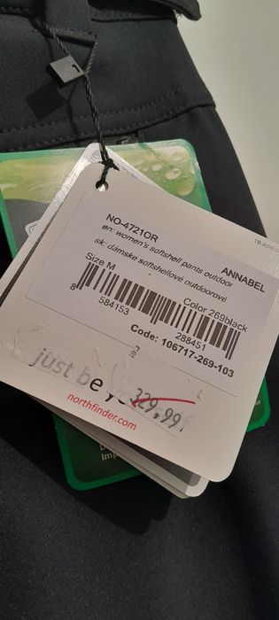 Pantaloni drumeție, iarnă, Northfinder Annabel, Softshell, mărimea M,