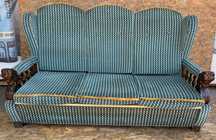 Canapea Vintage Stil Neobaroc cu cadru din lemn masiv; Canapea fixa