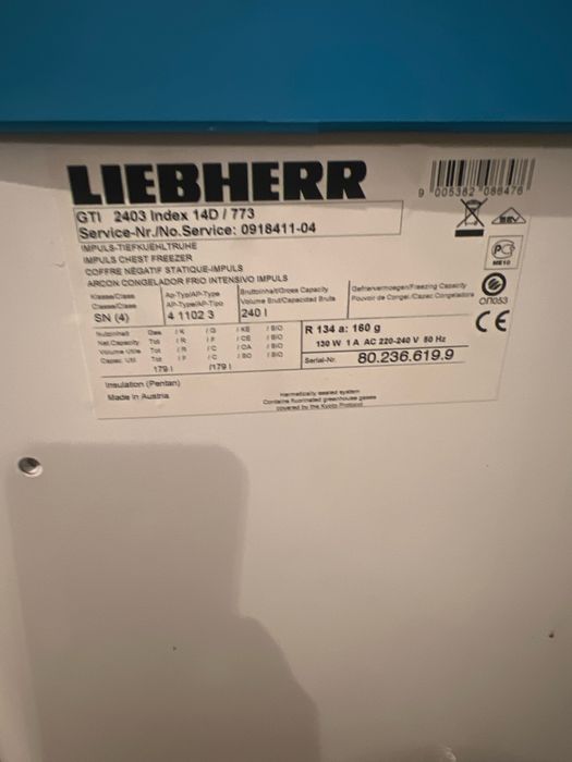 Фризер Liebherr
