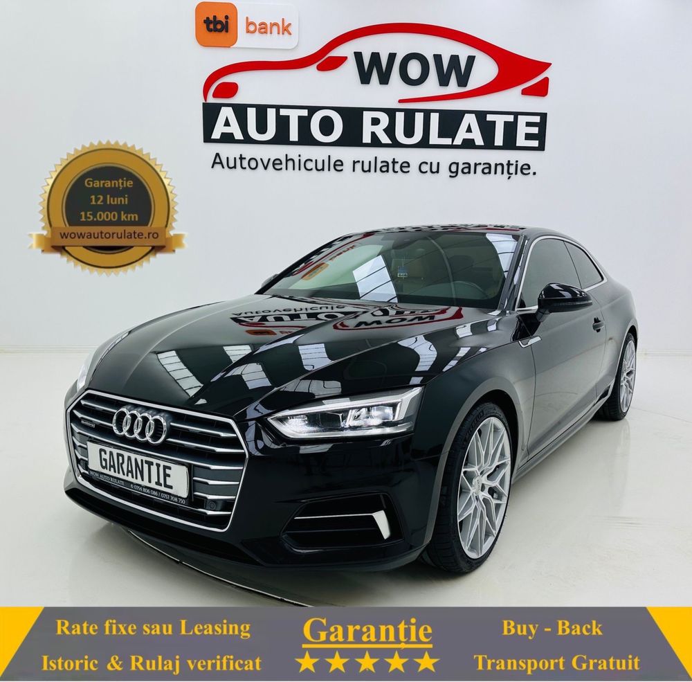 AUDI A5 4X4 2018 2.0D E6 GARANTIE Rate Avans 0 Doar Cu Buletin