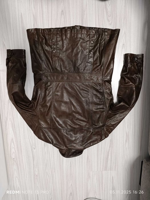 ''Hermes Govantes''оригинално мъжко кожено яке,шуба Л размер