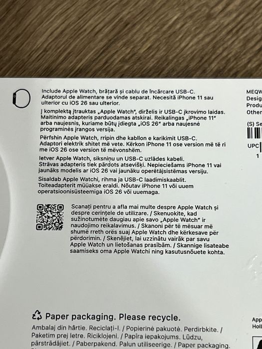 Apple Watch 11 42 mm Space Grey Alu Black - Nou Sigilat