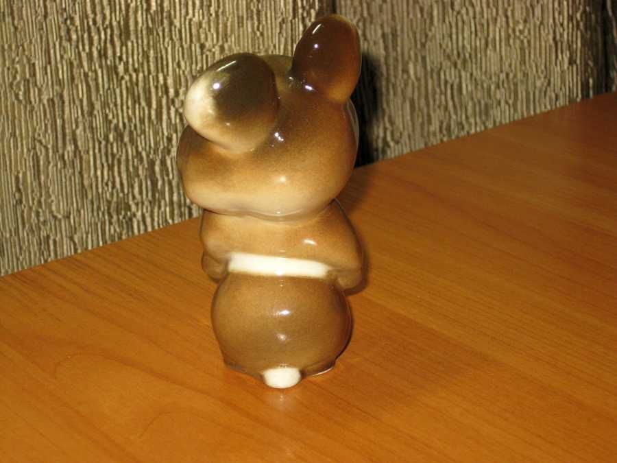 Статуэтка мишка олимпийский фарфор-ЛФЗ-1980.
