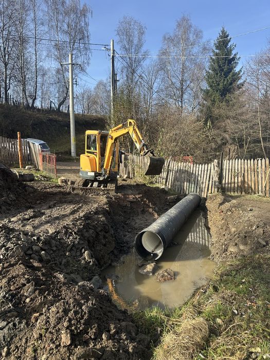 Prestari servicii miniexcavator,Pamant vegetal,agregate balastiera