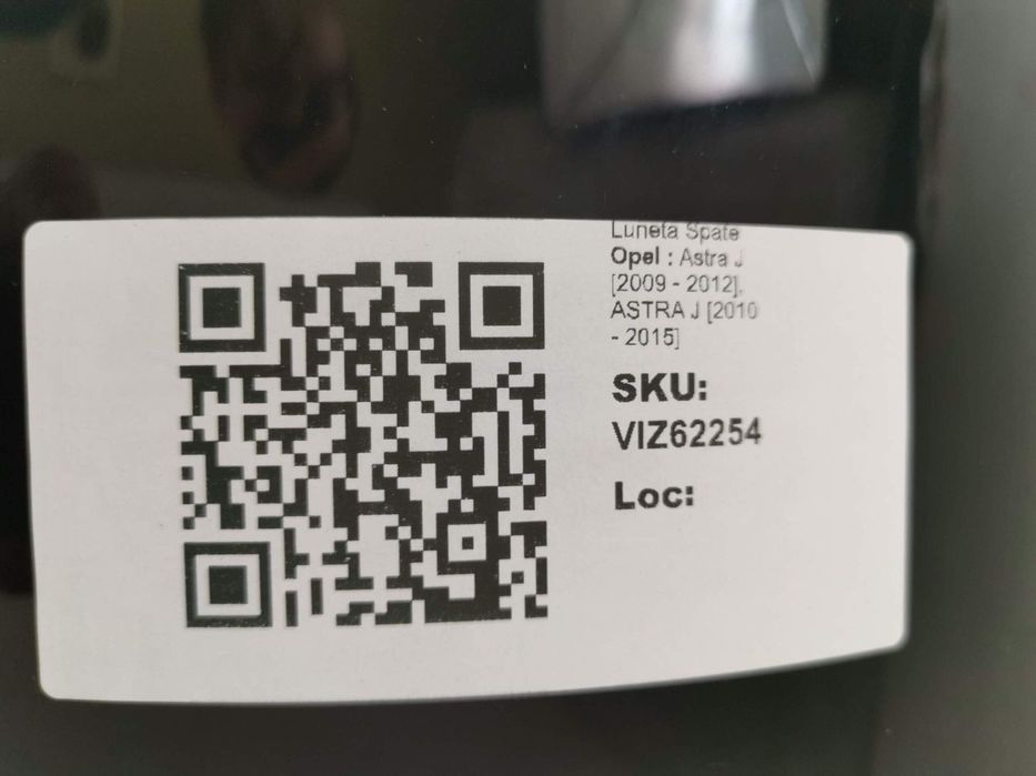 Luneta Spate Opel  Astra J 2009 2010 2011 2012, ASTRA J [2010 - 2015]
