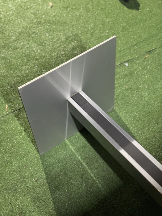 Masa cafea/ birou/Receptie PREMIUM -Cadru metal•Blat stejar 70x70x75cm