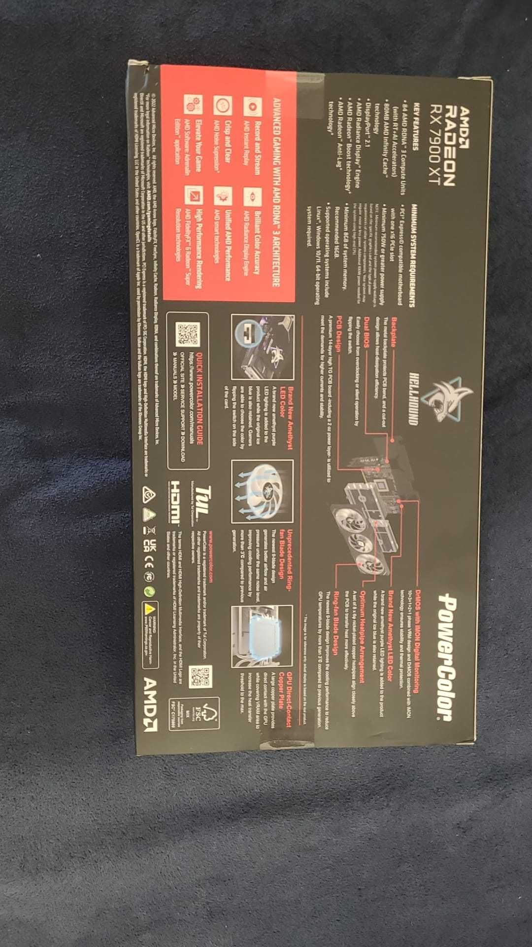 Placa video RX 7900 XT PowerColor Hellhound 20GB GDDR6 ,sigilata