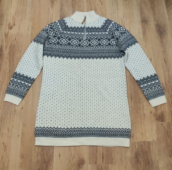 Pulover lung de damă Icewear Iceland din lână mărimea XL