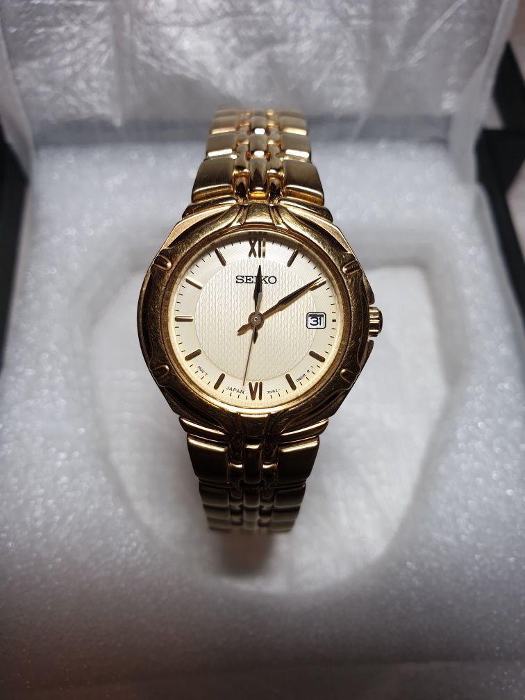 Ceas Seiko Original Damă - Import - AURIT 18K F. rar - SUPERB + CADOU