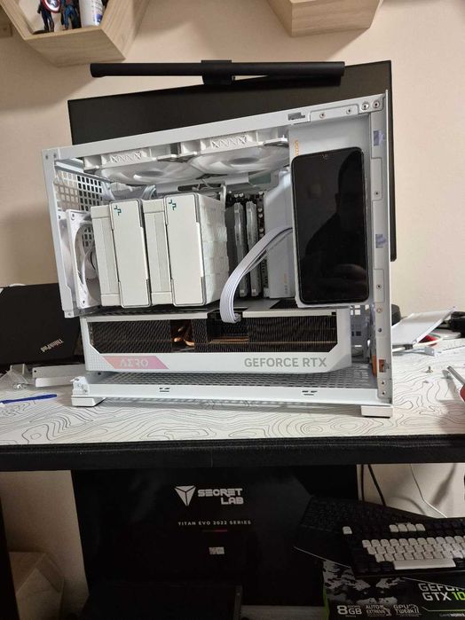 PC Build White- Ryzen 7800X3D,RTX 4080 Super,32GB RAM,2TB SSD,850W PSU