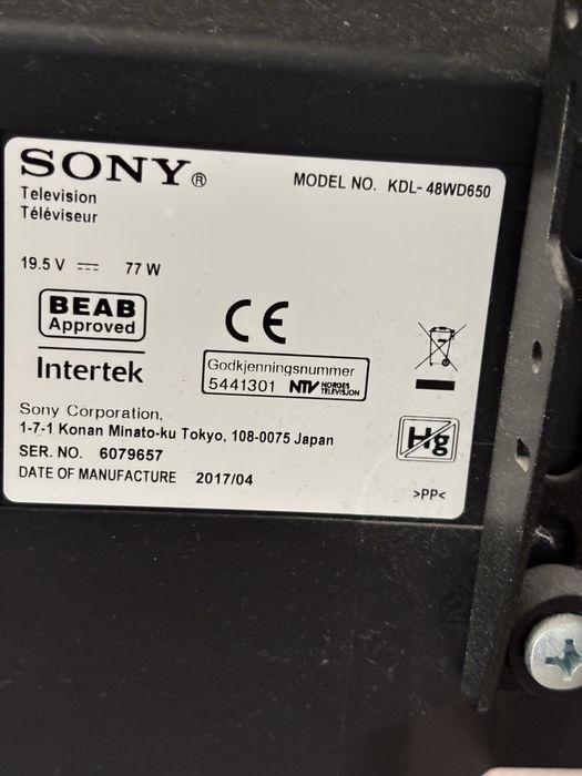 TELEVIZOR Smart SONY KDL-48WD650 stare excelenta