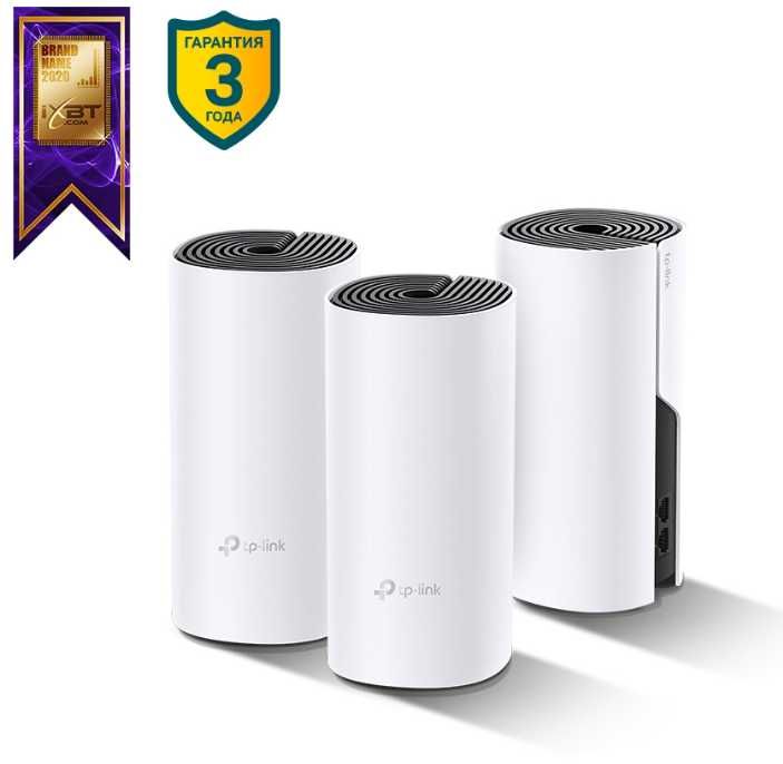 TP-Link Deco M4 (3-pack) AC1200 Домашняя Mesh Wi-Fi система, усилитель