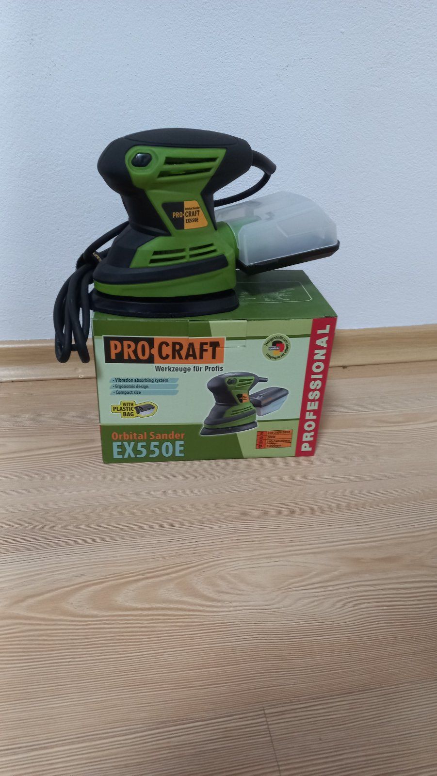 Ексцентършлайф електрически PROCRAFT EX550E, 200 W, 15000 об./