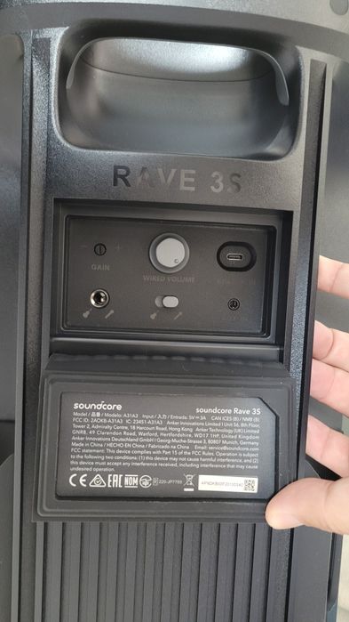 Boxa portabila Anker Soundcore Rave 3S în cutie cu factura și garantie
