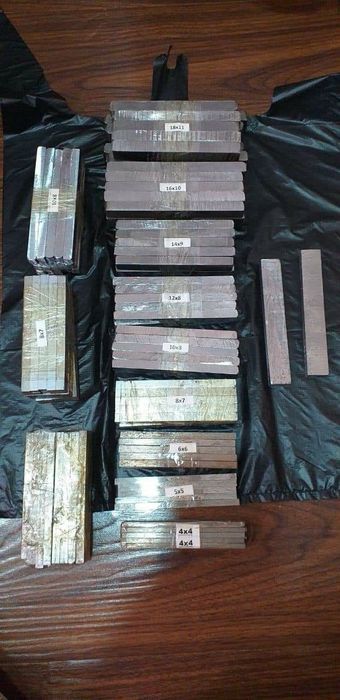 Шпонки шлифованные любых размеров.