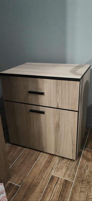 Скрин/Комод - дъб Сонома + Венге