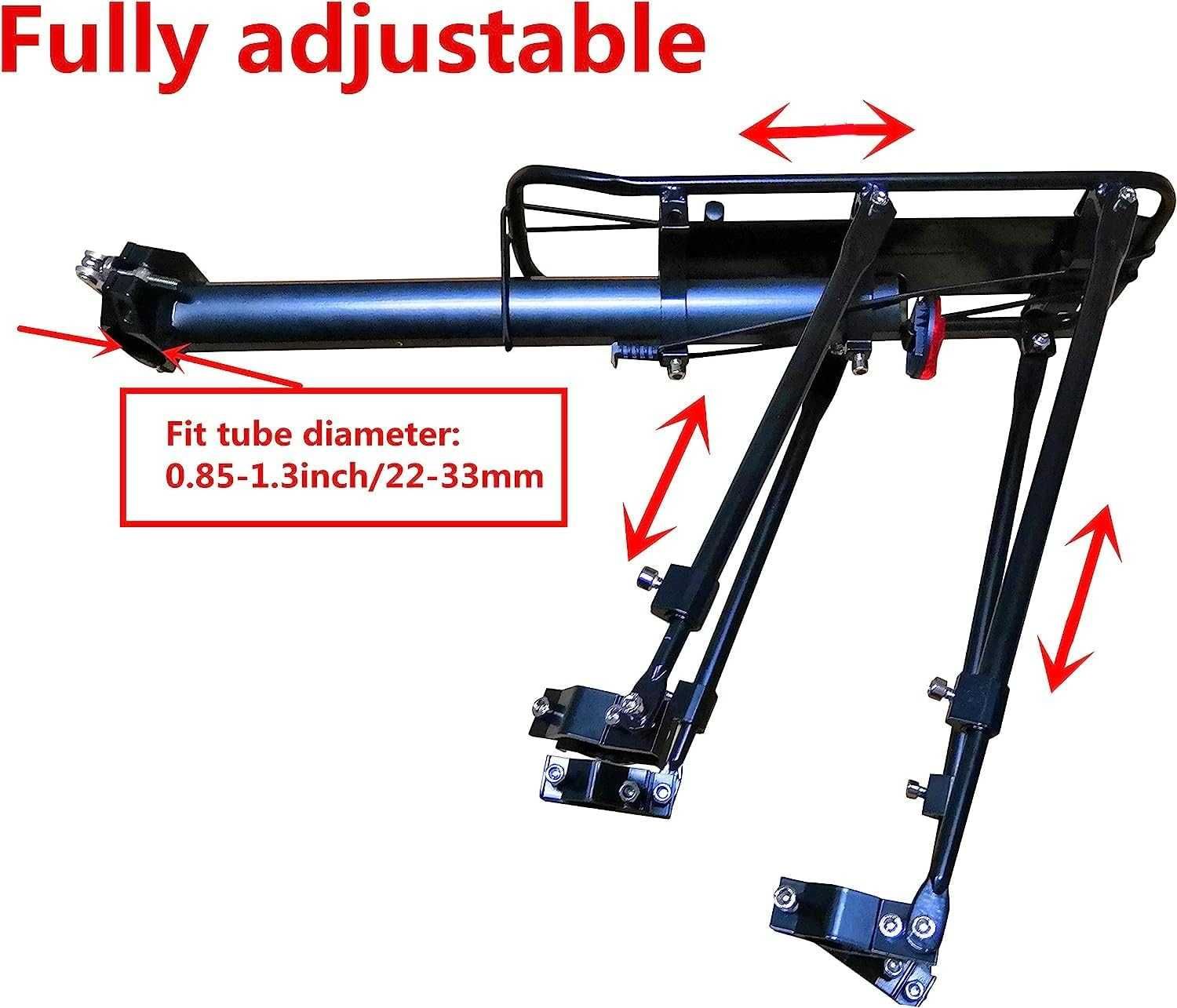Sa + spatar spate /Portbagaj spate pentru bicicletă, max. 80kg/Geanta