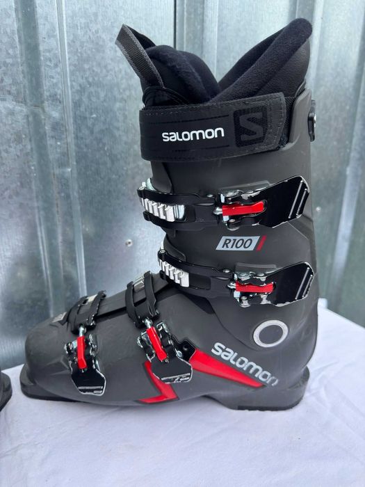 Clapari ski schi Salomon R100 marime Eur:42 Mondo:27 314mm flex:100
