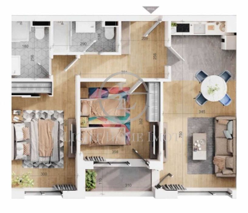 Продава се Тристаен апартамент в Пловдив, Тракия - 104 кв.м за 1924 €/кв.м - Снимка #2