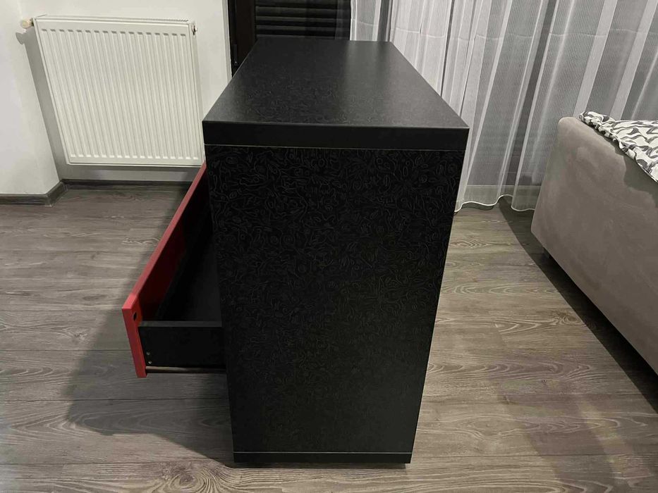 Mobilier cu sertare, spatiu depozitare si blat, in 2 culori