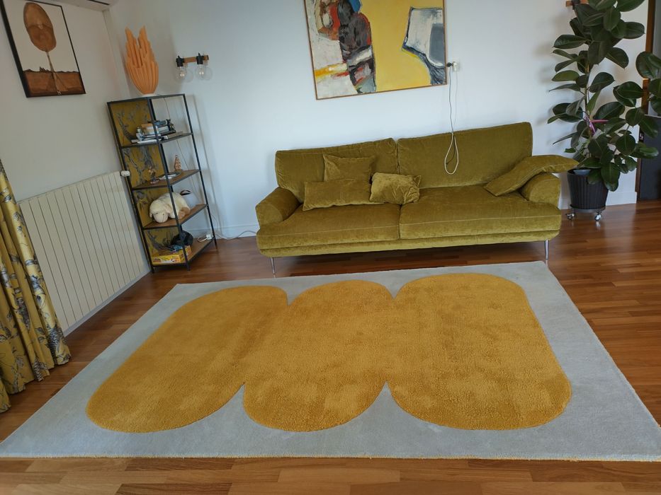 covor modern, lana naturala, designer UK, 2x3 m, aproape nou