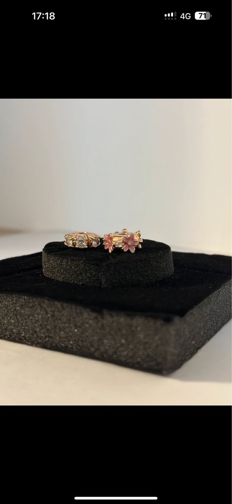 Brățară Pandora placată cu aur rose de 14k, cu lanț clasic.