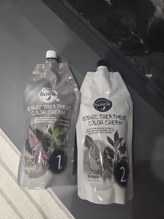 Bosnic treatment color cream цвет dark brown (темно-коричневый)