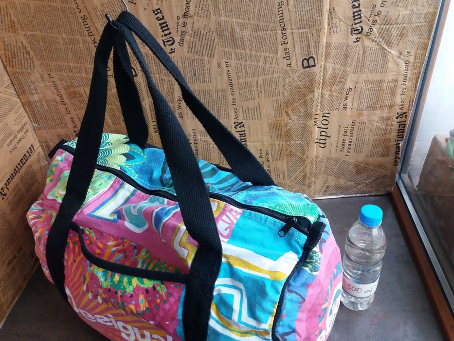 текстилна чанта,Desigual,голяма пътна торба,сак
