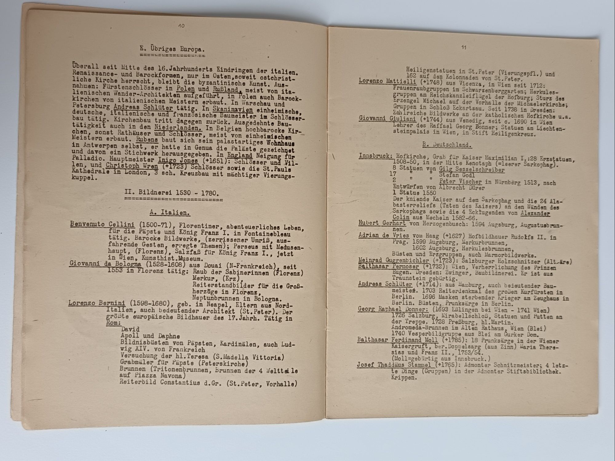 Manuscrise Germane Originale 1943-1944