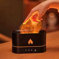 Арома Дифузер за етерични масла овлажнител за въздух с ефект на пламък
