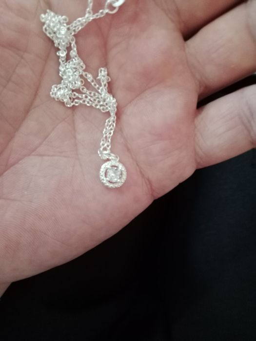 Продам серебряный комплект цепочка, кулон,серьги,кольцо 925 проба.