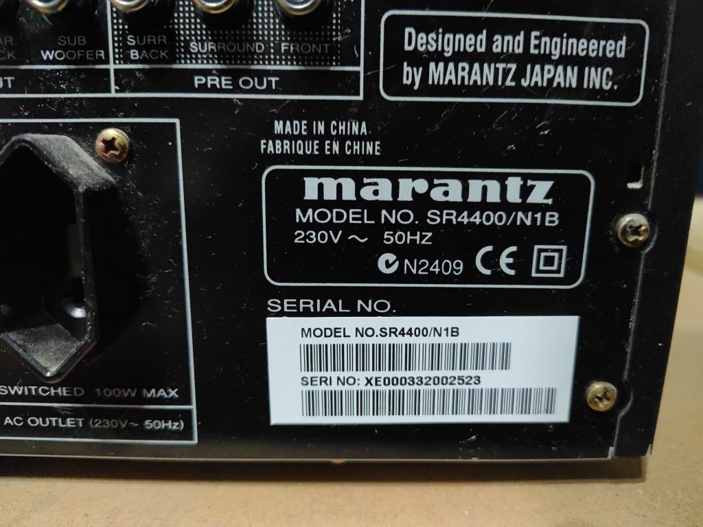 Усилвател 6.1 MARANTZ SR4400/N1B / домашно кино