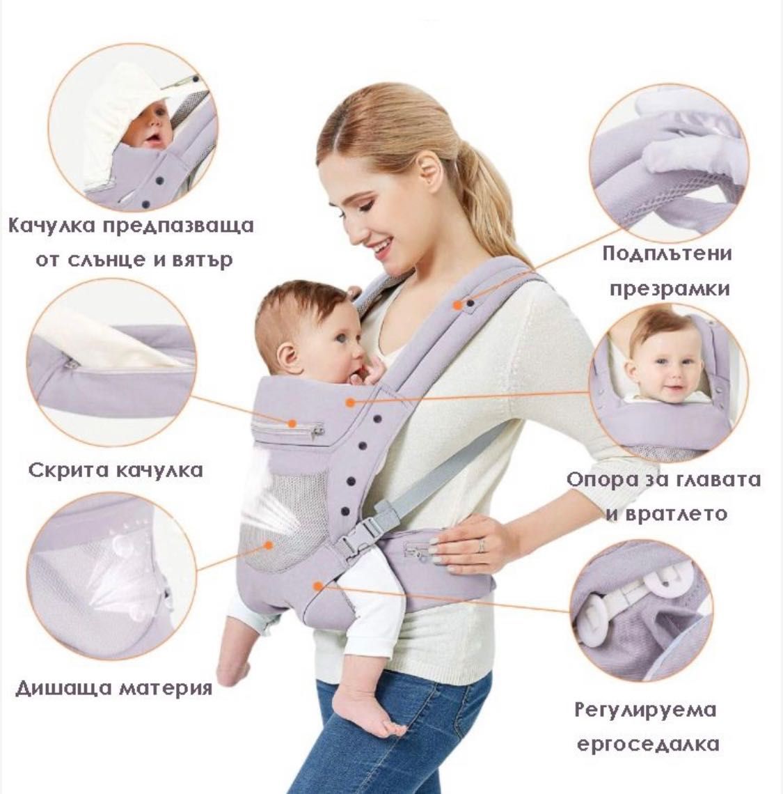 Ергономична раница Vika baby
