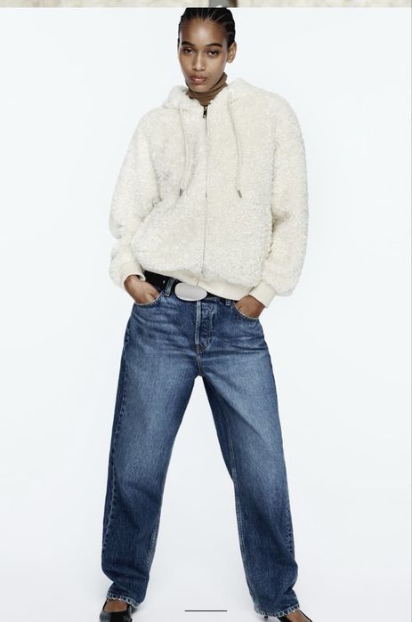 Дамско яке тип теди беър Zara, размер М