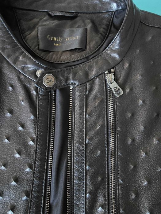 Кожено яке мъжко ххл вталено