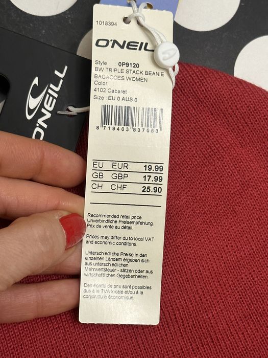 Căciulă marca O’NEILL, nouă, cu etichetă