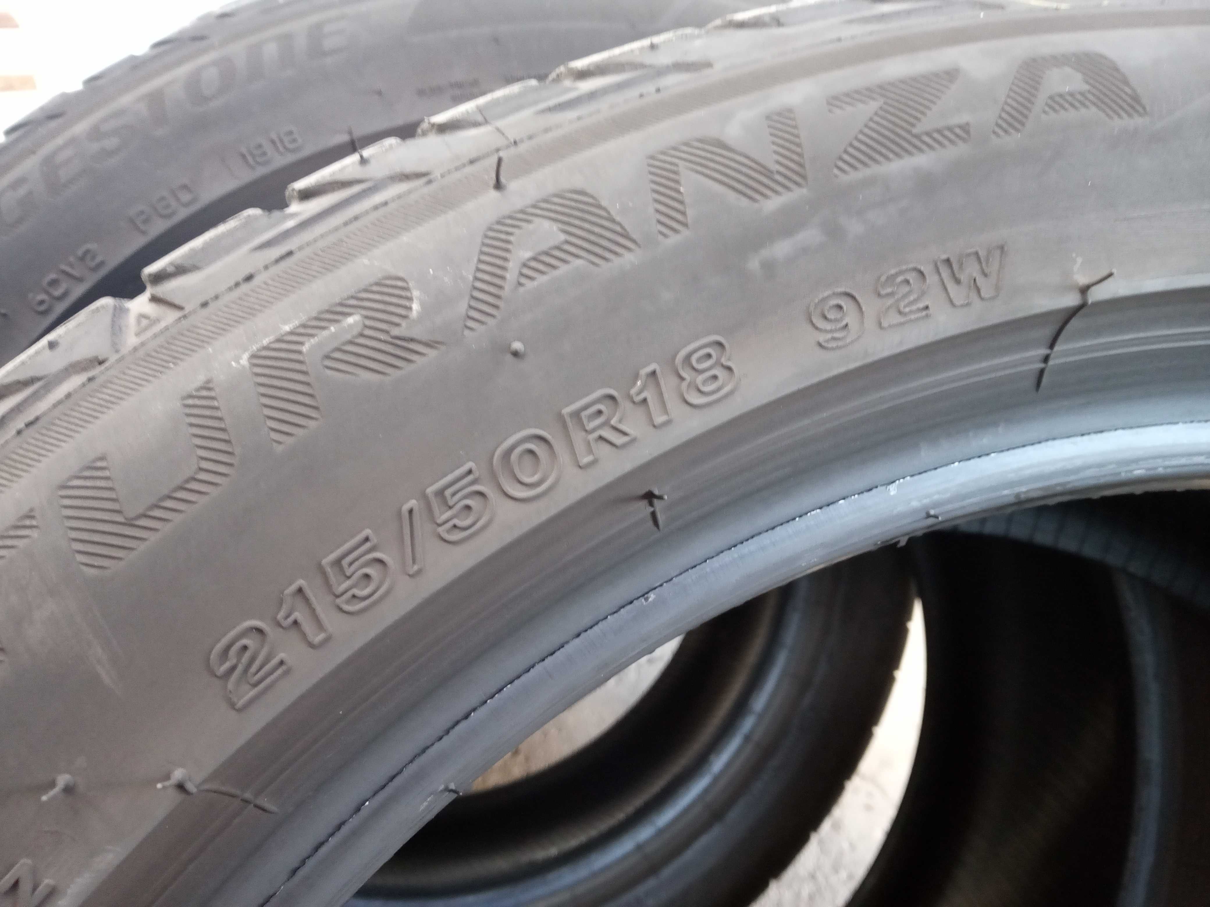 2 летни гуми R18 215/50 Bridgestone Turanza T001 92W с борд