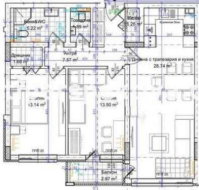 Продава се Тристаен апартамент в Пловдив, Кючук Париж - 105 кв.м за 1429 €/кв.м - Снимка #4