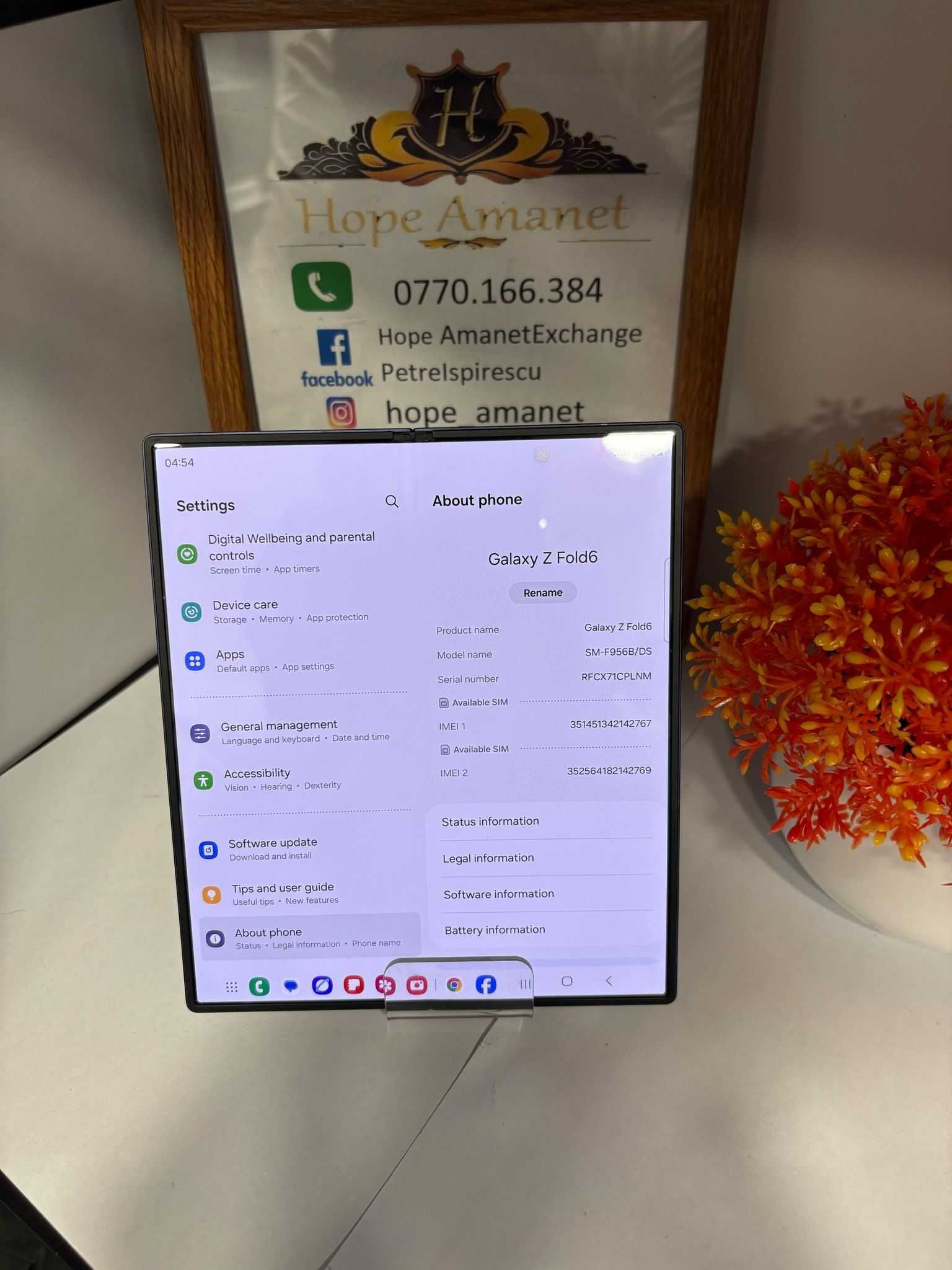 HOPE AMANET P2-Samsung Zfold 6/ 256 GB/12 GB RAM