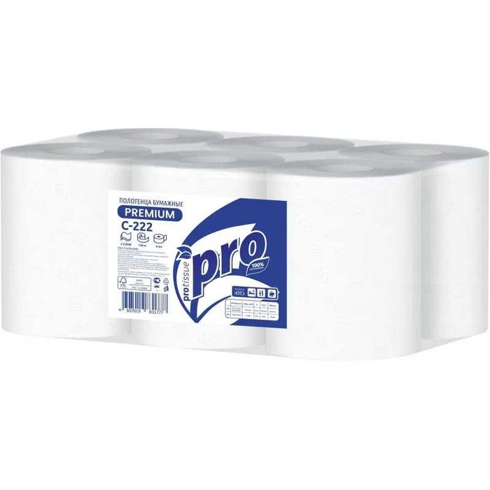 Бумажные полотенца в рулоне для диспенсера.«Аналог Tork» 2 слоя. 150 м