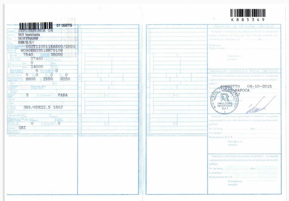 De vanzare ansamblu SCANIA R500 si Semiremorca HOFFMANN