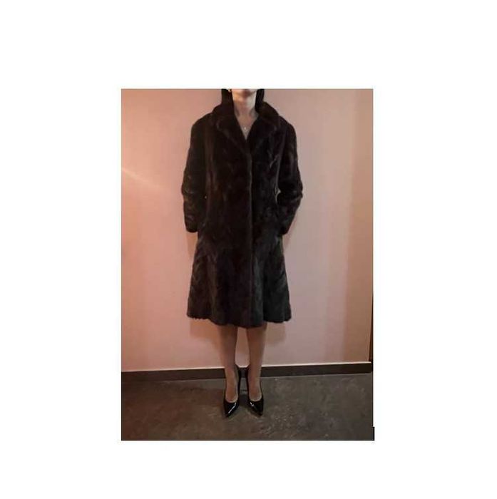 Палта от визон, тъмнокафяв/светлокафяв, супер запазени
