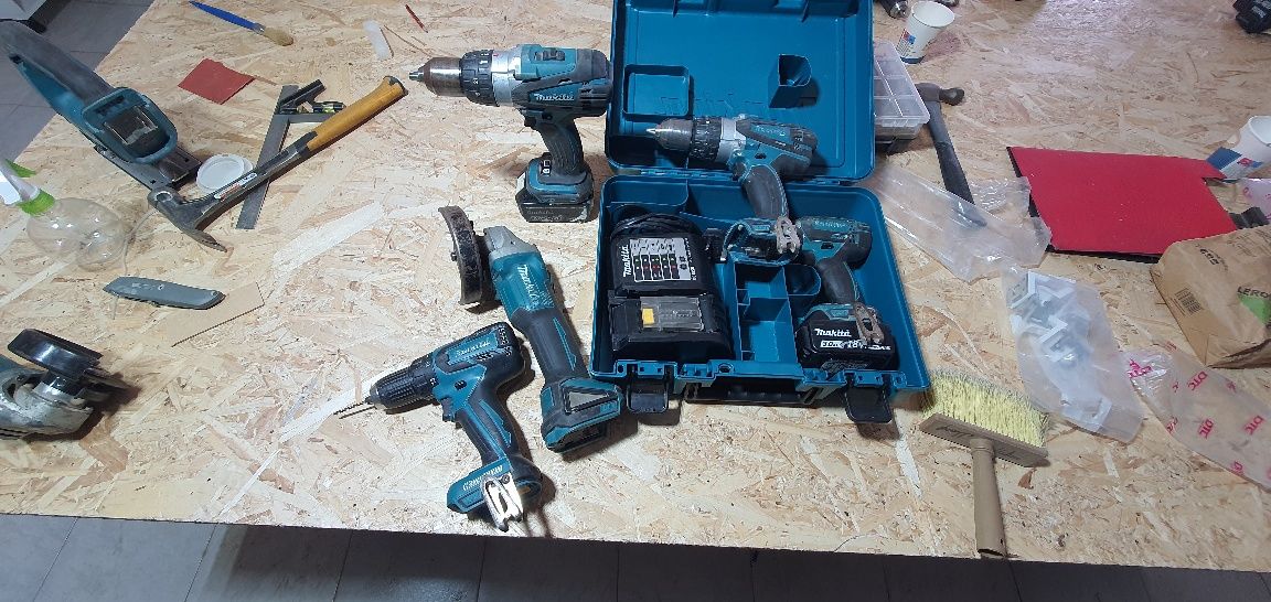 Makita 18v Polizor/Flex,Filetanta ,Impact,Cutie,Incarcator ,Acumulator