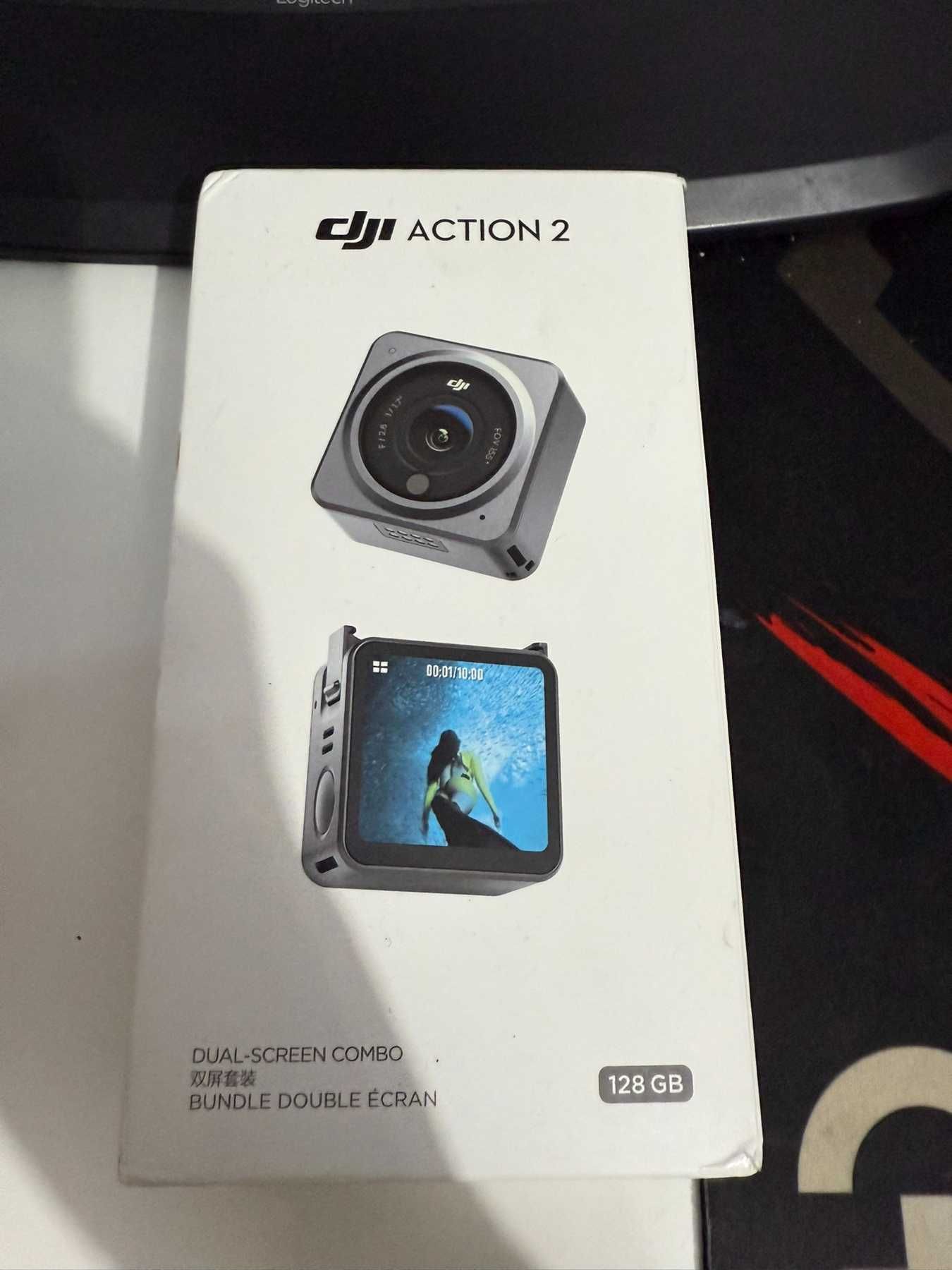 DJI ACTION 2 DUAL SCREEN 12MP WI-FI Action камера 128GB + 256GB карта