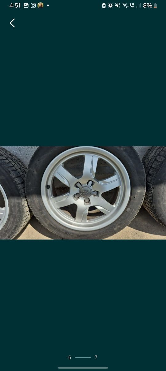 Vând roți audi originale pret negociabil